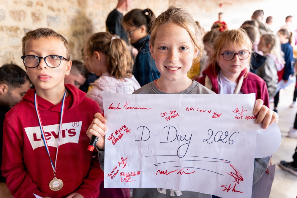 Screaming Eagles connect with Carentan students in Normandy
