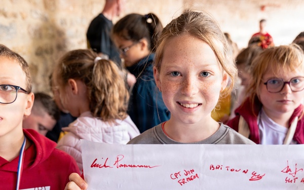 Screaming Eagles connect with Carentan students in Normandy