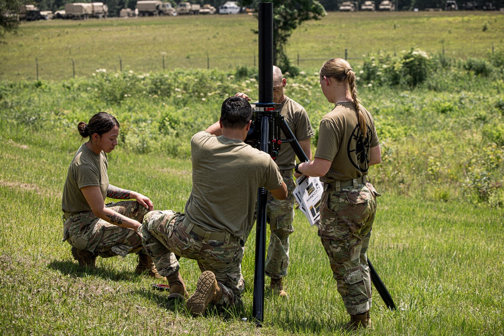 850th Signal Company TRILOS Set Up