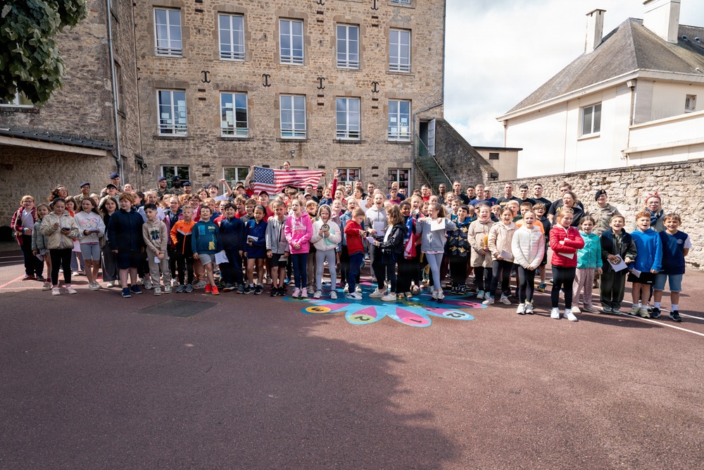 Screaming Eagles connect with Carentan students in Normandy