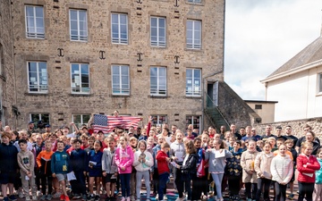 Screaming Eagles connect with Carentan students in Normandy
