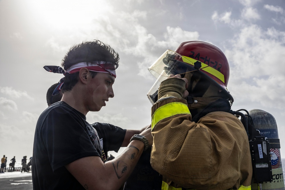 USS Iwo Jima Holds Damage Control Olympics