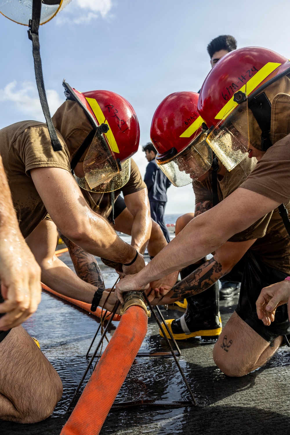 USS Iwo Jima Holds Damage Control Olympics
