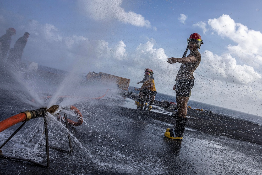 USS Iwo Jima Holds Damage Control Olympics