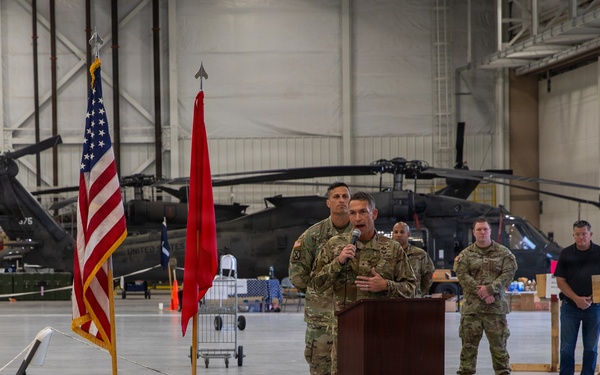 1st Combat Aviation Brigade Colors Casing Ceremony