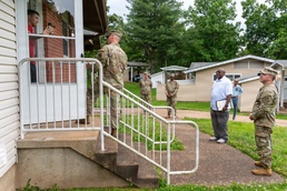 Putting community first: Fort Leonard Wood leaders hit the pavement to hear directly from on-post residents during walking town hall