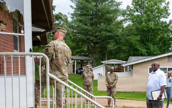 Putting community first: Fort Leonard Wood leaders hit the pavement to hear directly from on-post residents during walking town hall