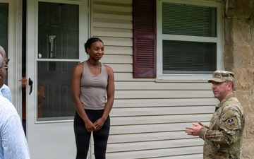 Putting community first: Fort Leonard Wood leaders hit the pavement to hear directly from on-post residents during walking town hall