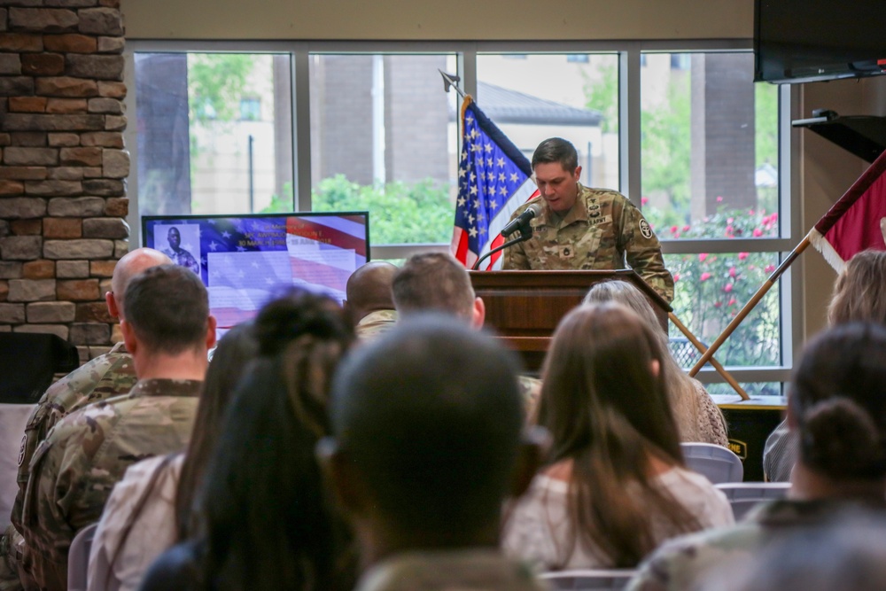 Fort Campbell SRU Conducts Memorial Garden Rededication