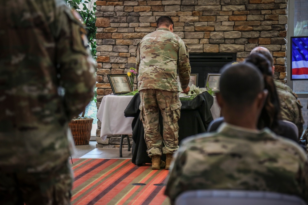 Fort Campbell SRU Conducts Memorial Garden Rededication