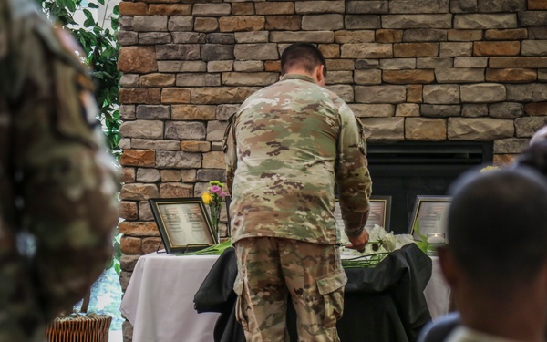 Fort Campbell SRU Conducts Memorial Garden Rededication