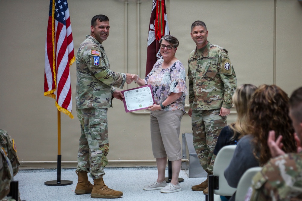 BACH Hosts Commander's Awards Ceremony