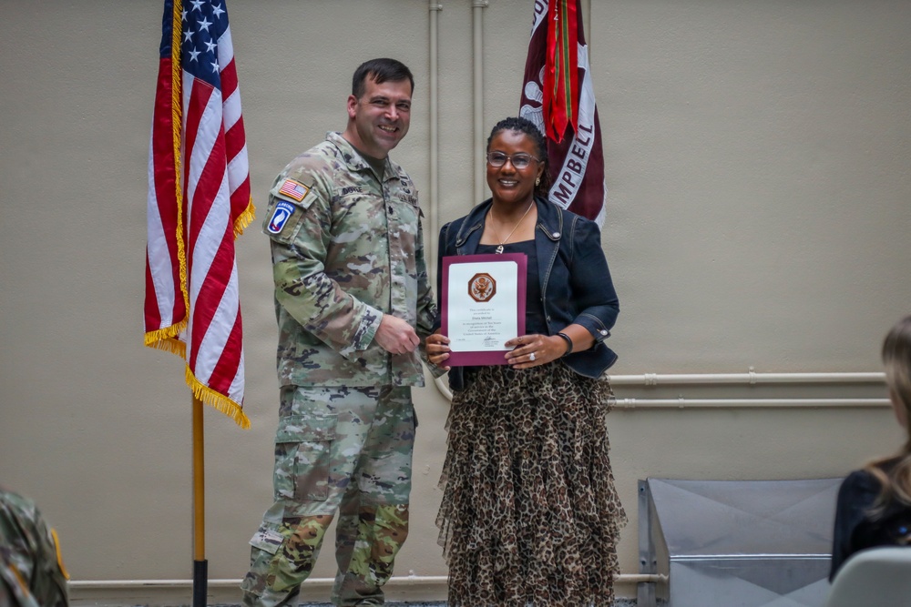 BACH Hosts Commander's Awards Ceremony