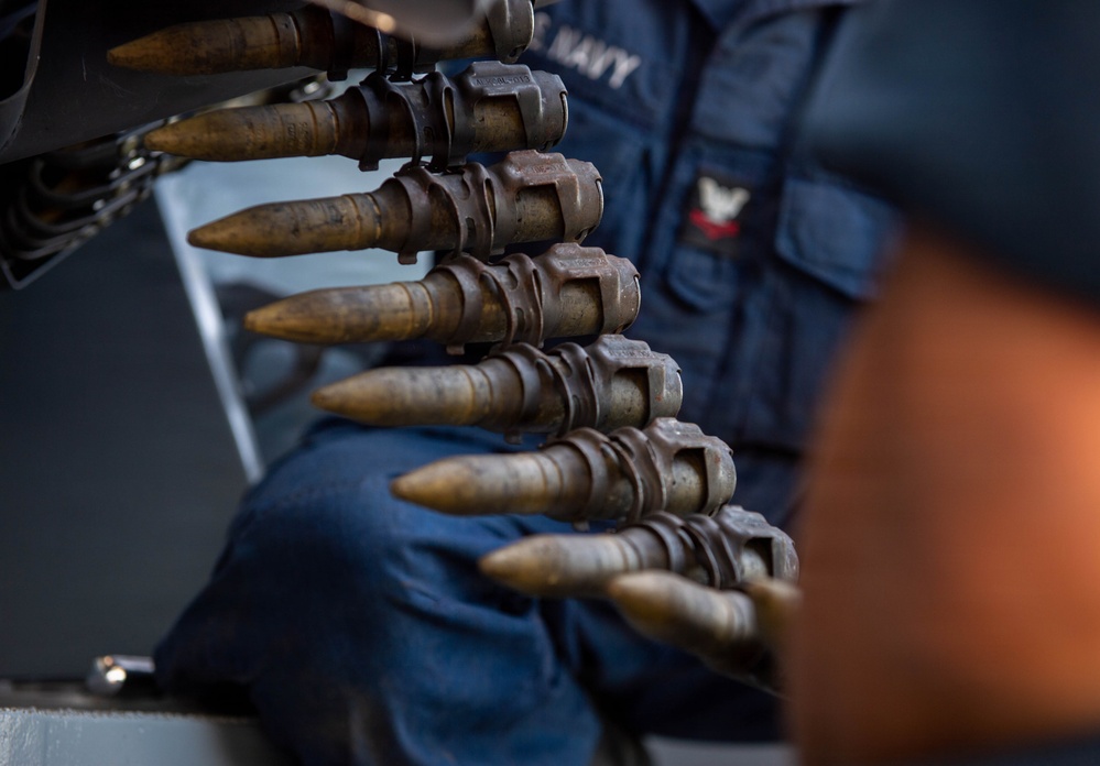 USS John C. Stennis (CVN 74) Firecontrolmen Loads CWS