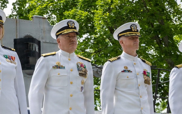 PNSY Holds Change of Command Ceremony for Submarine Squadron TWO