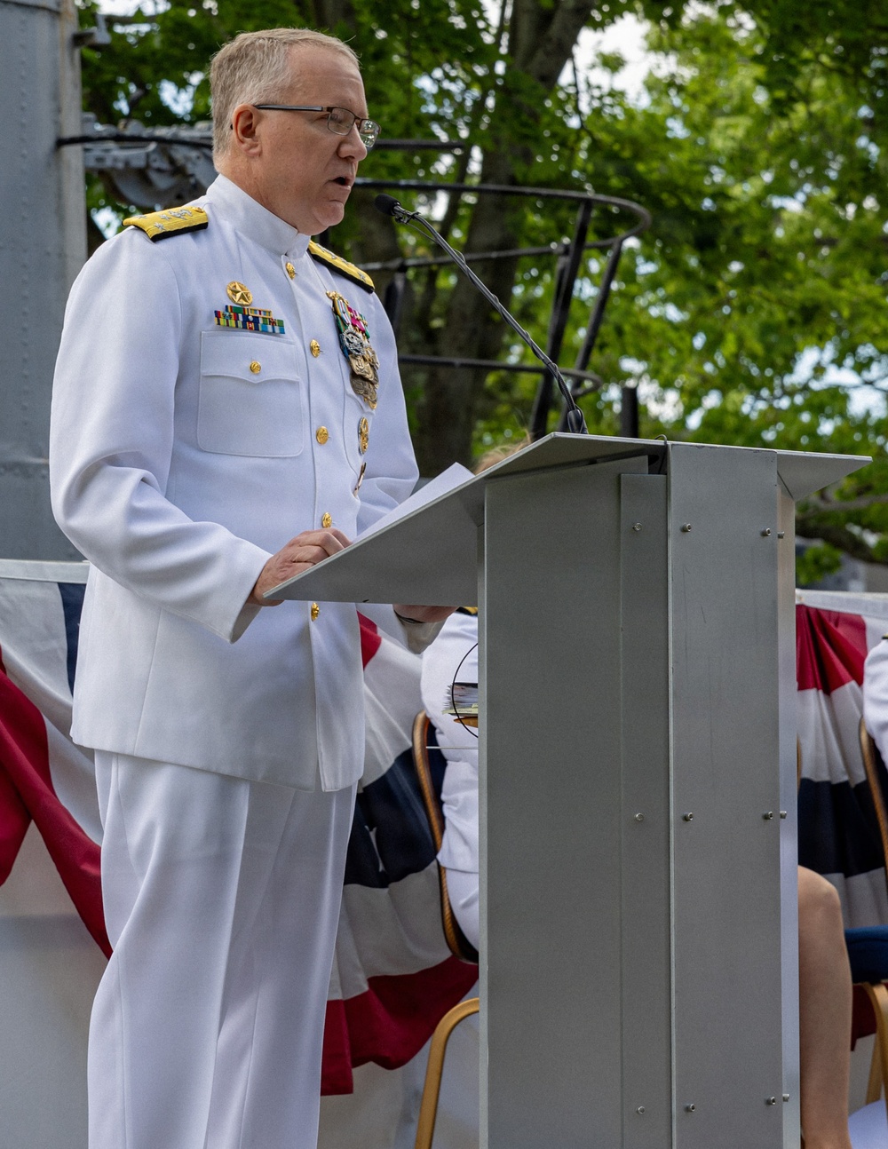 PNSY Holds Change of Command Ceremony for Submarine Squadron TWO