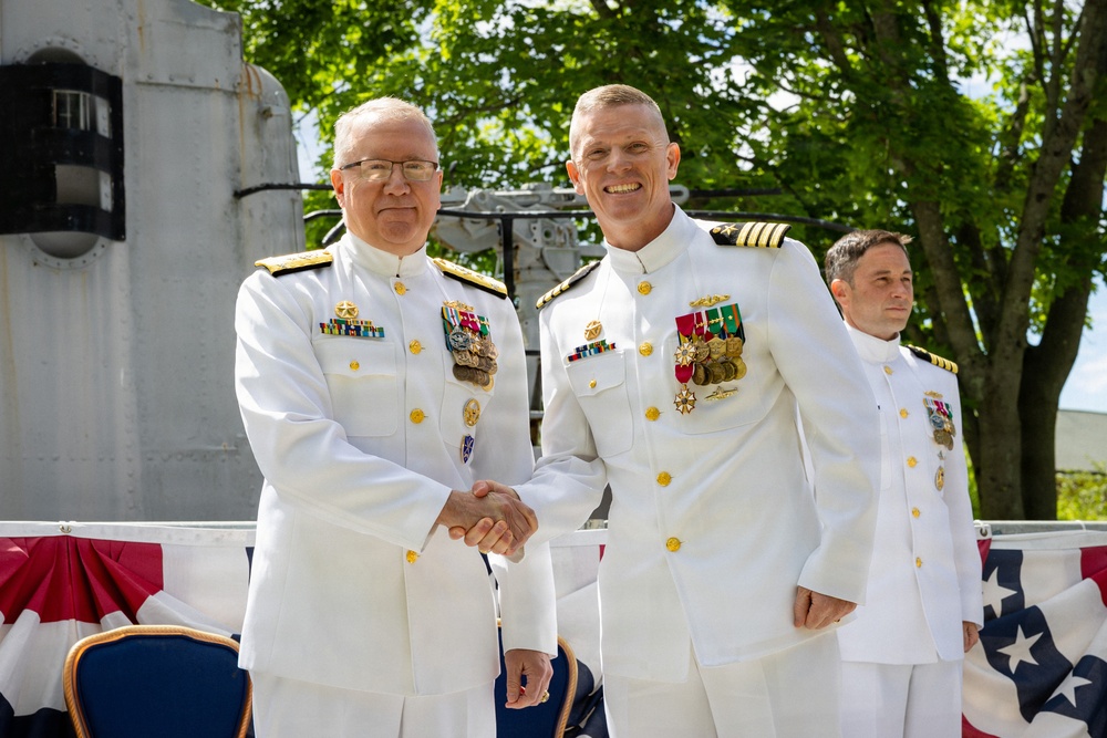 PNSY Holds Change of Command Ceremony for Submarine Squadron TWO