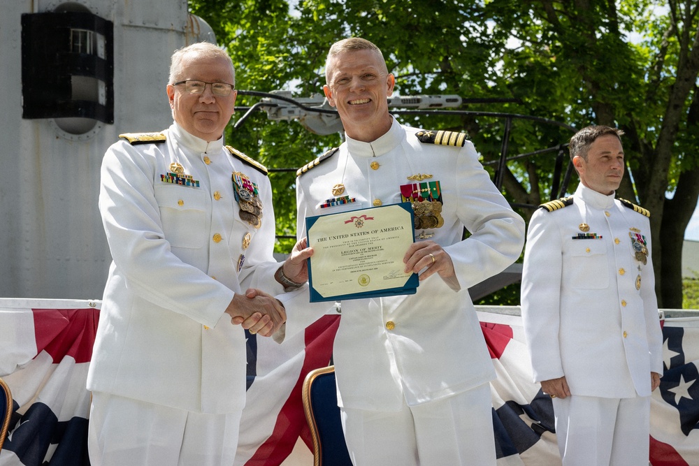 PNSY Holds Change of Command Ceremony for Submarine Squadron TWO