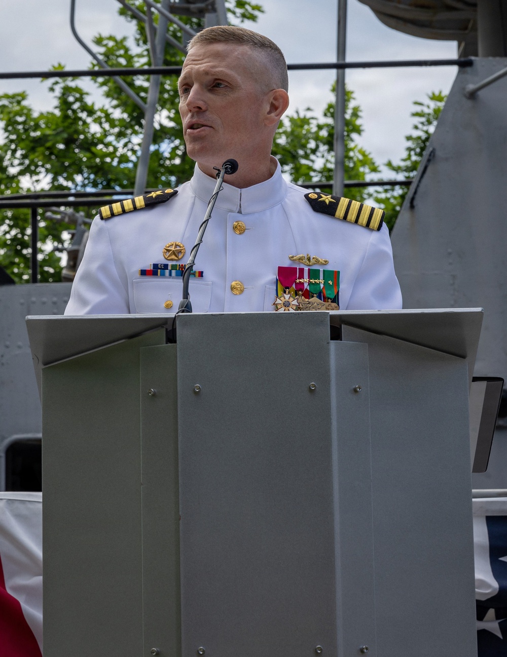 PNSY Holds Change of Command Ceremony for Submarine Squadron TWO