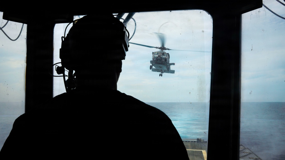 USS Cooperstown Conducts Flight Quarters