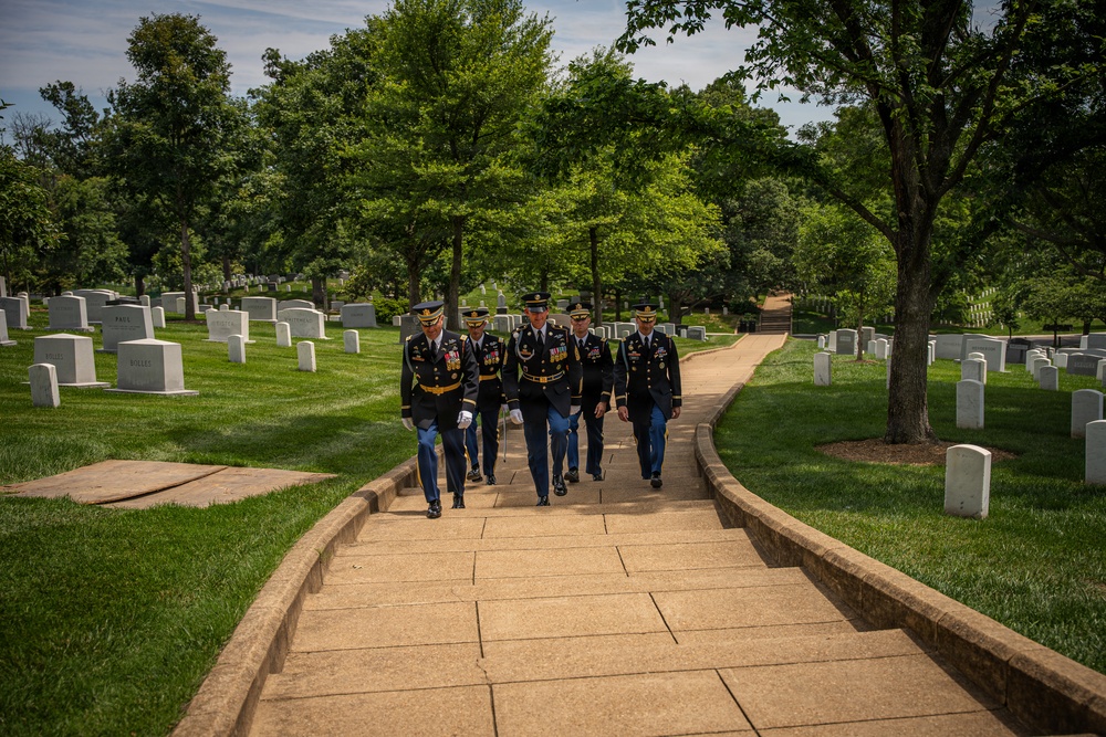 Col. Thomas J. Kilbride Conducts His Final Walk
