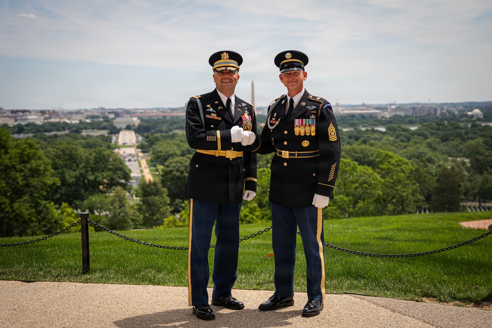 Col. Thomas J. Kilbride Conducts His Final Walk