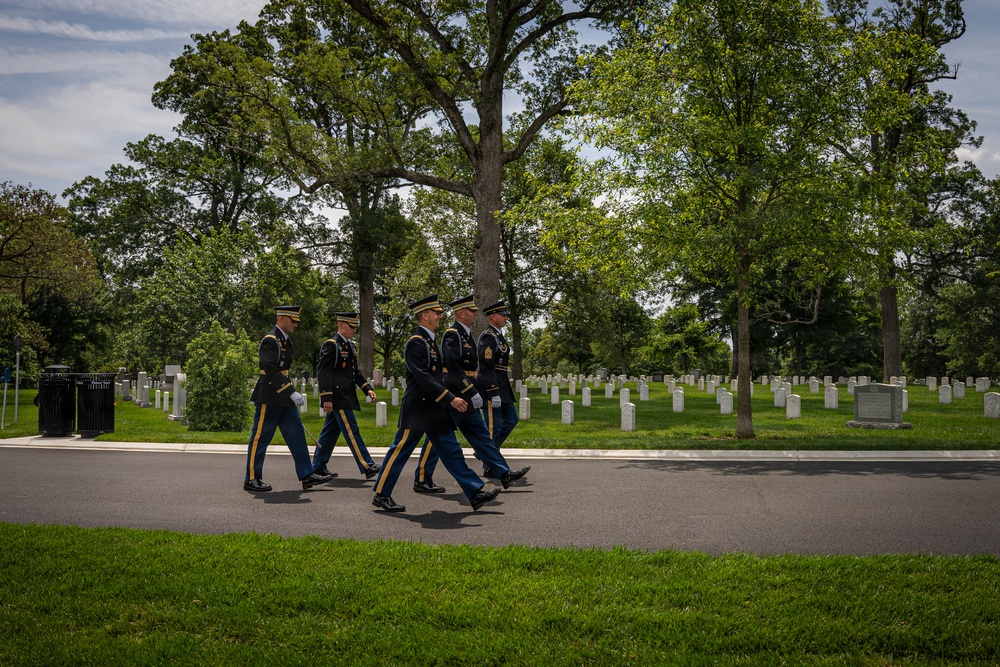 Col. Thomas J. Kilbride Conducts His Final Walk
