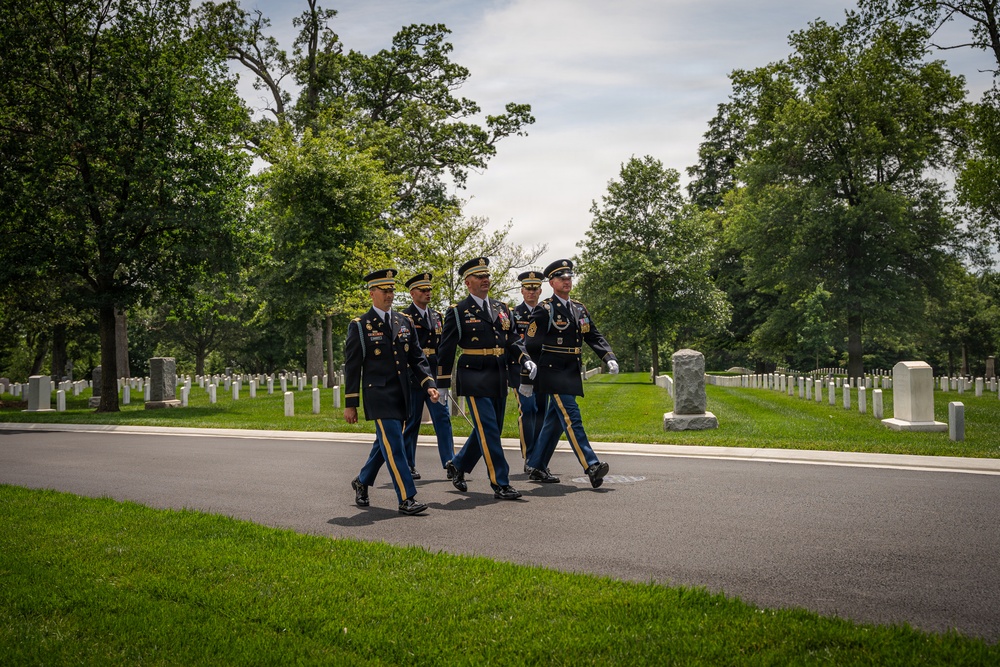 Col. Thomas J. Kilbride Conducts His Final Walk
