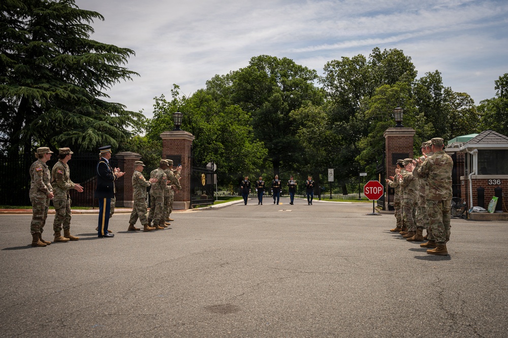 Col. Thomas J. Kilbride Conducts His Final Walk