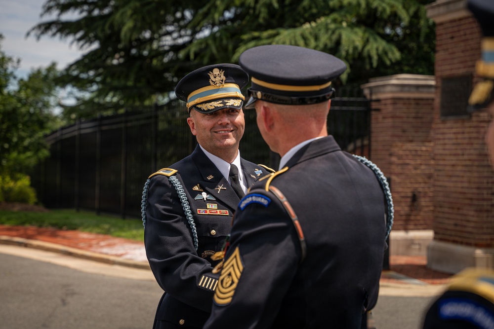 Col. Thomas J. Kilbride Conducts His Final Walk