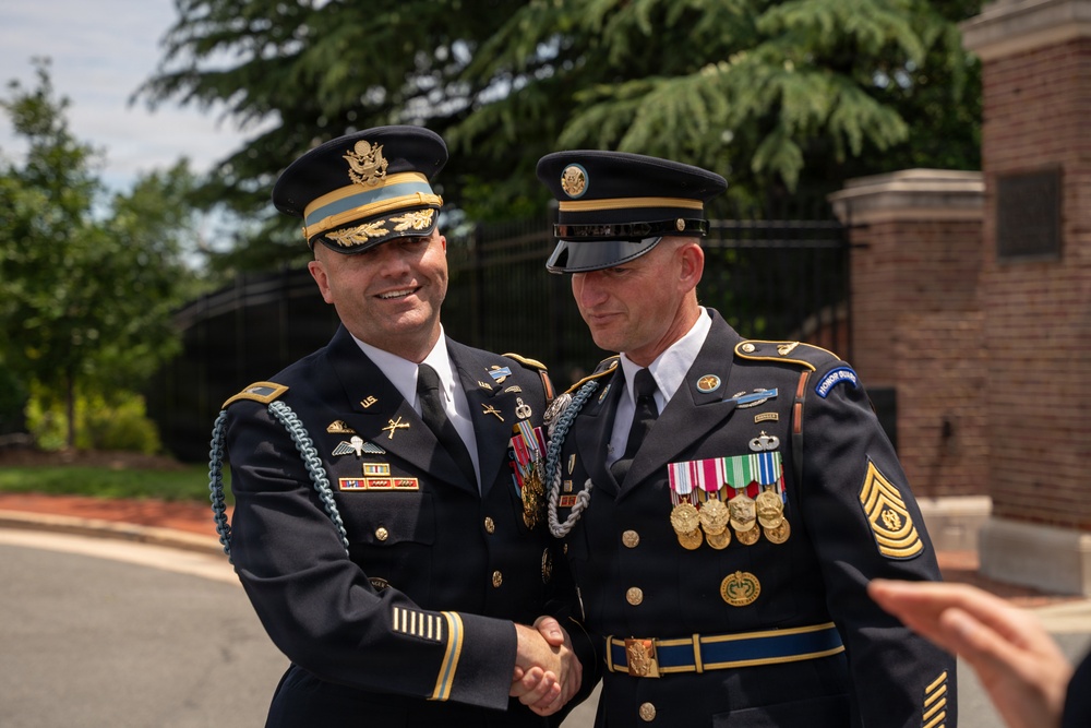 Col. Thomas J. Kilbride Conducts His Final Walk