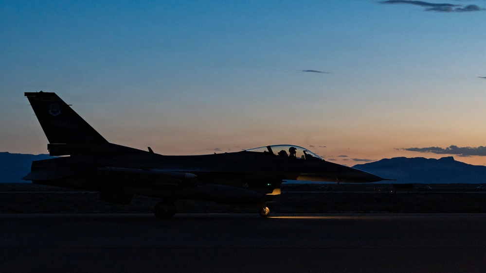 Evening F-16 Training with the 314th Fighter Squadron