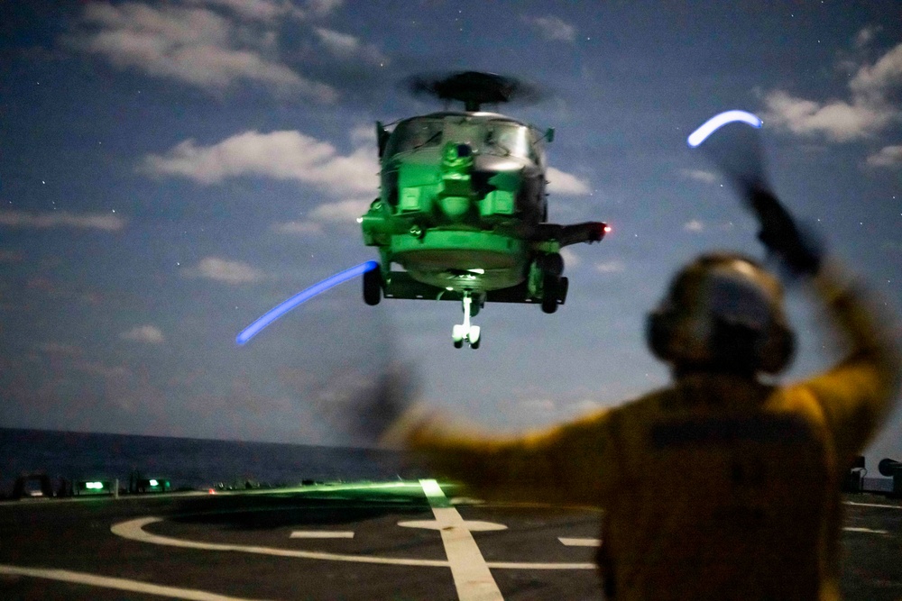 USS John Paul Jones Flight Operations