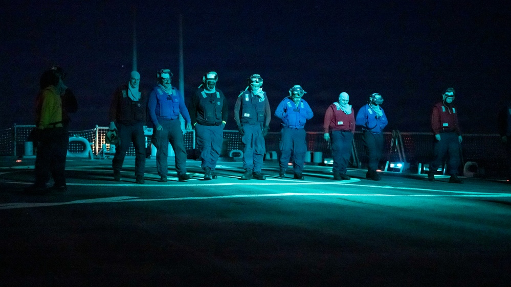 USS John Paul Jones Flight Operations