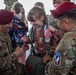 Paratroopers conduct parachute demonstration for French school at D-Day 82
