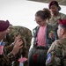 Paratroopers conduct parachute demonstration for French school at D-Day 82