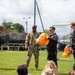 Paratroopers conduct parachute demonstration for French school at D-Day 82