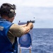 USS Iwo Jima Sailor Fire M9 Pistols