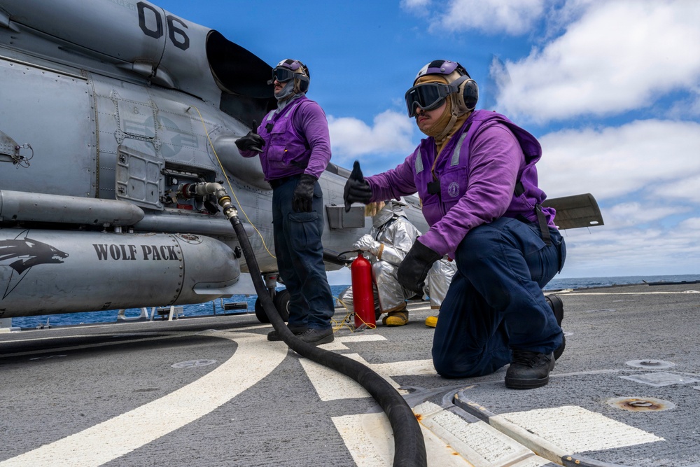 USS John Paul Jones Flight Operations