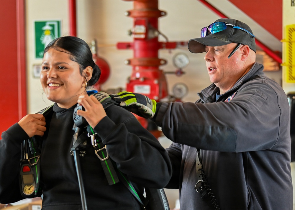 104th Fighter Wing hosts Smith Vocational High School for base tour