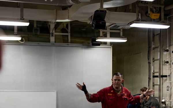 USS Iwo Jima Damage Control Training