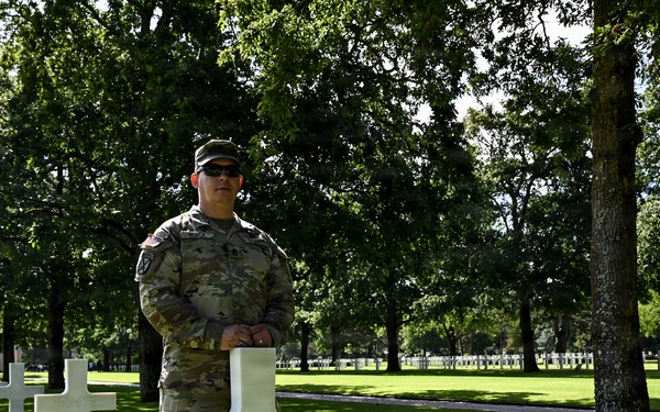 29th ID Soldiers visit Normandy American Cemetery, Omaha Beach