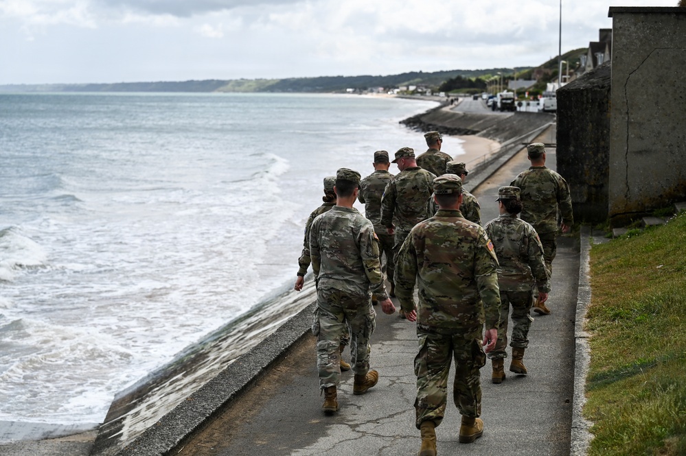 29th ID Soldiers visit Normandy American Cemetery, Omaha Beach