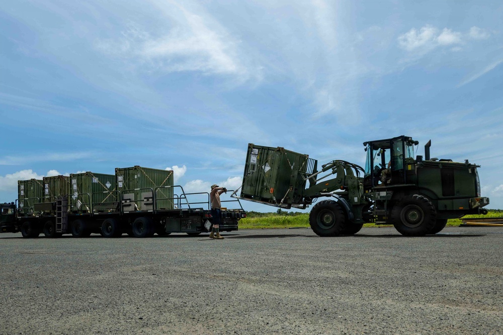 LCF-24 and 346th AEW offload cargo in Puerto Rico