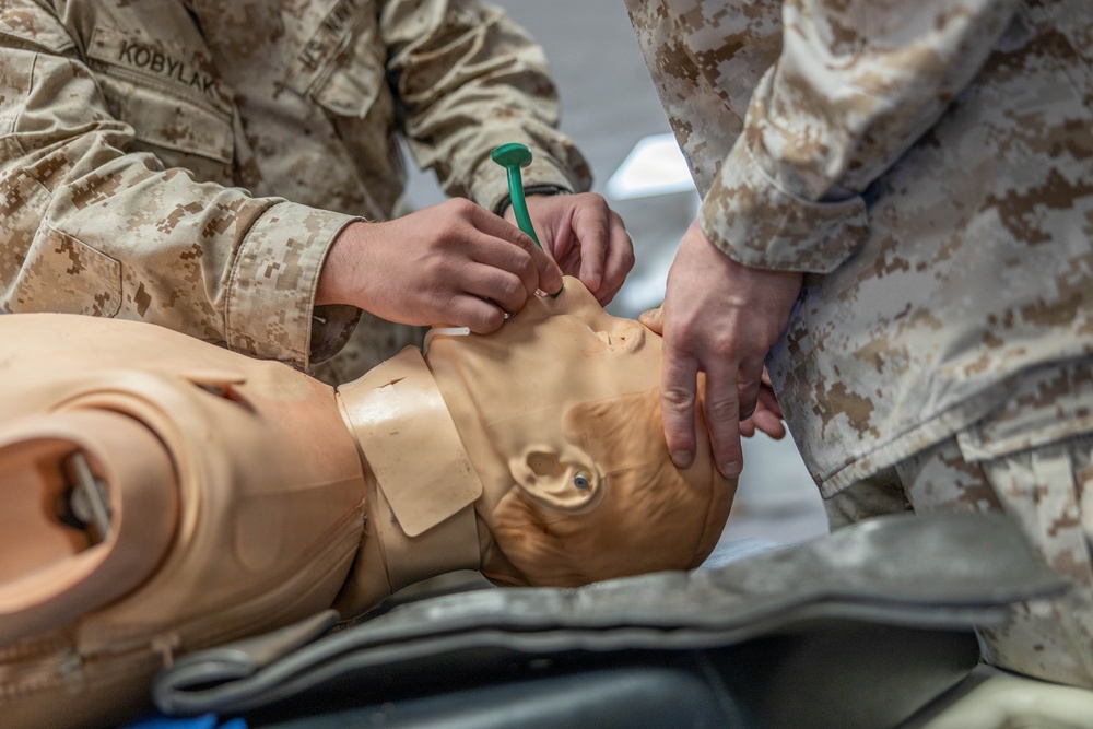 JTF-SB Marines, sailors conduct tactical combat casualty care training