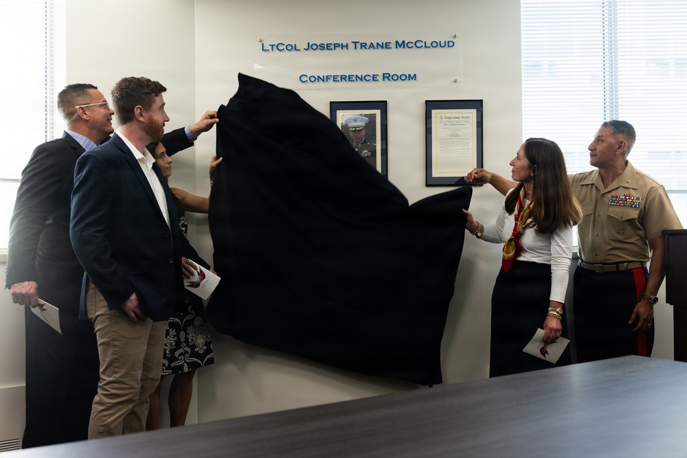 Lt. Col. Joseph Trane McCloud Conference Room Dedication