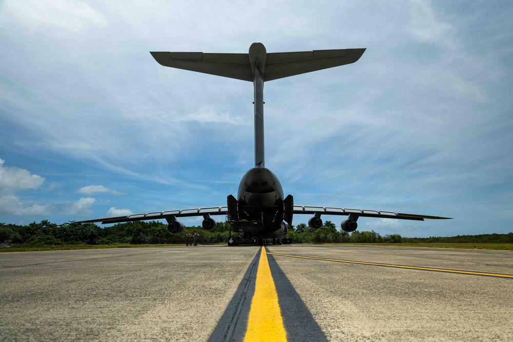 LCF-24 and 346th AEW offload cargo in Puerto Rico