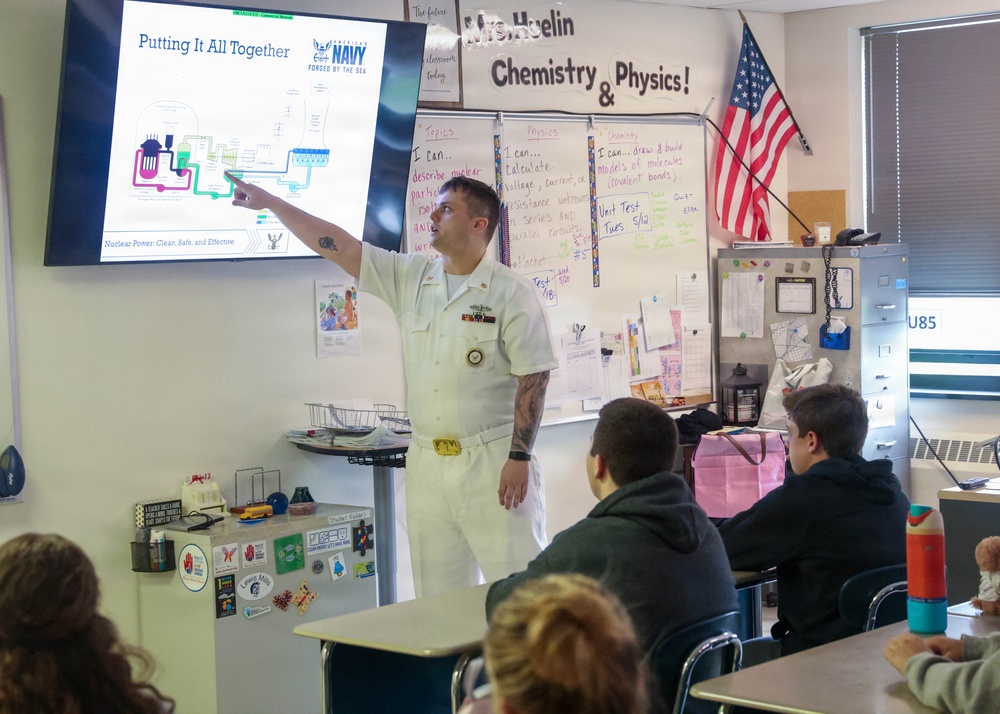 NTAG New England Recruiter visits Lewis S. Mills High School