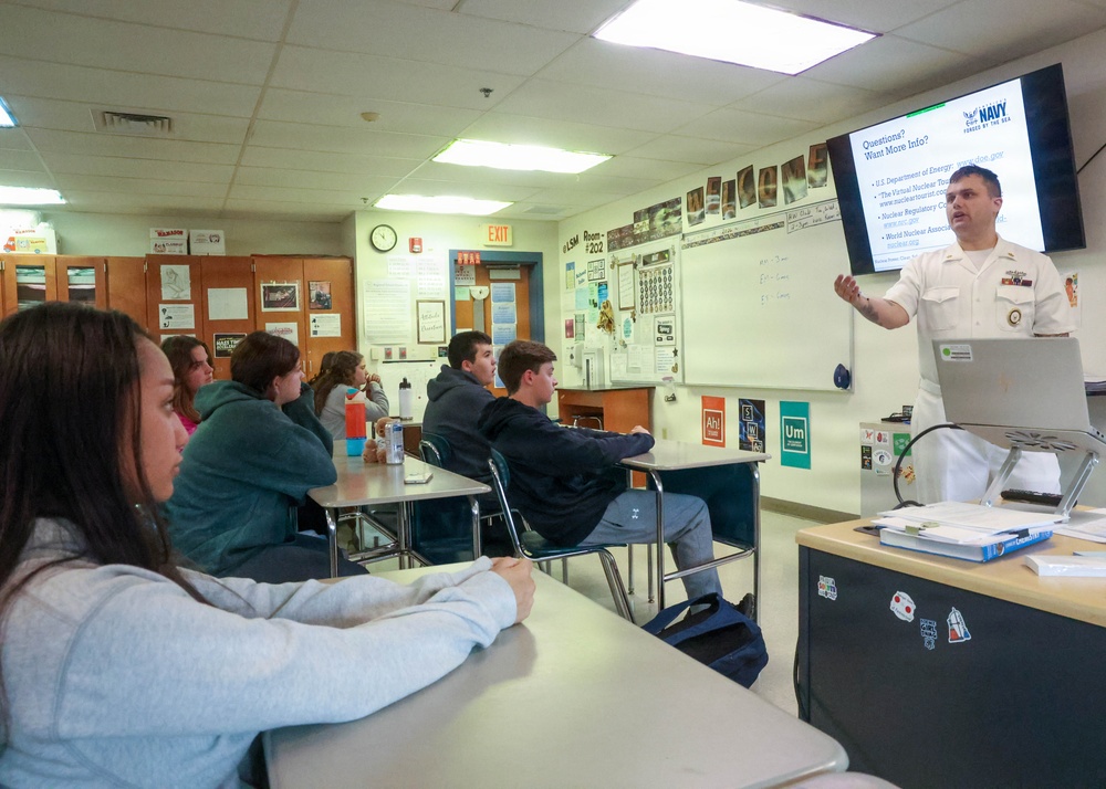 NTAG New England Recruiter visits Lewis S. Mills High School