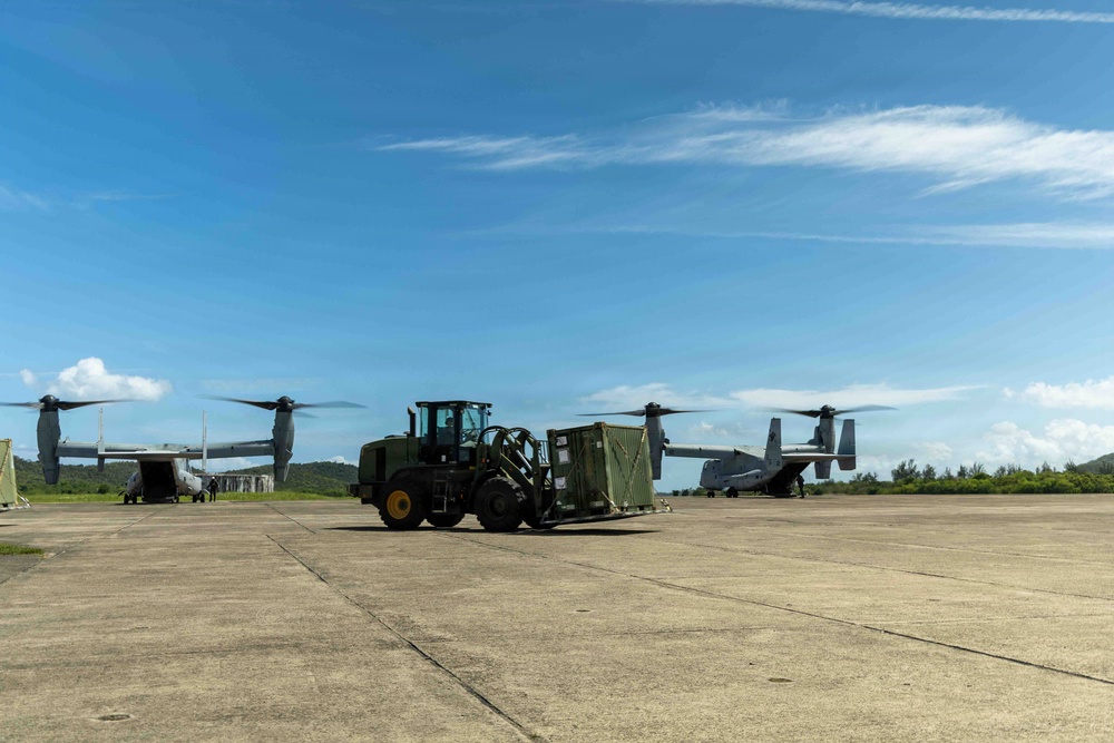 LCF-24 and 346th AEW offload cargo in Puerto Rico